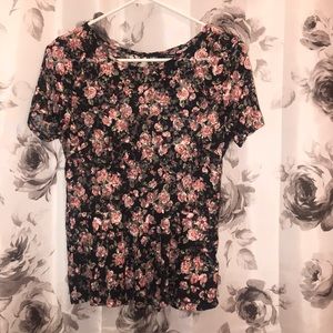 Floral Peplum Top